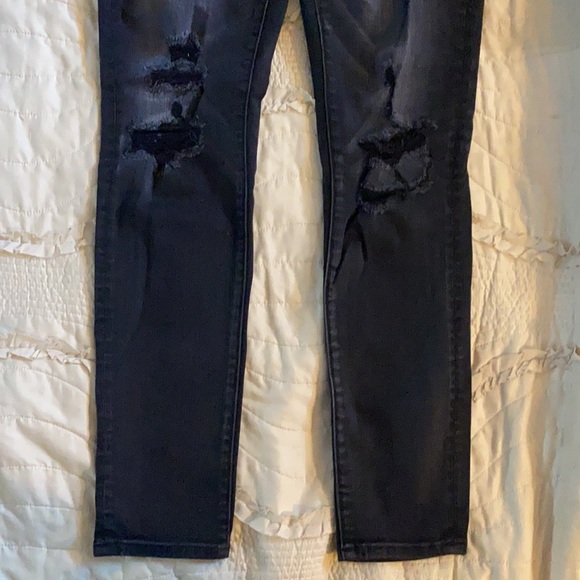 AEO Super Stretch Jeggings Black, Great Cond. - Picture 7 of 7